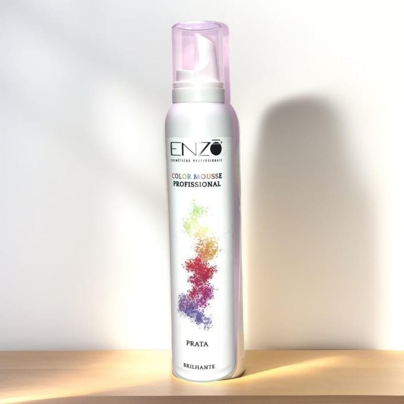 ENZO COLOR MOUSSE PRATA 200ML