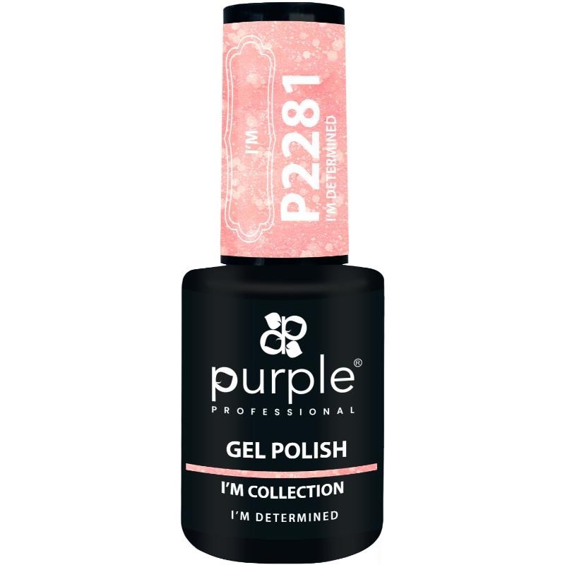 PURPLE VERNIZ GEL I'M DETERMINED  FLAKES 10ML