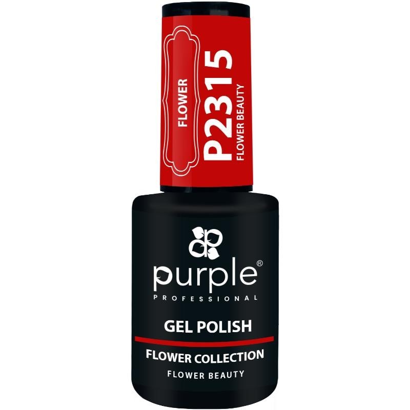 PURPLE VERNIZ GEL FLOWER BEAUTY 10ML